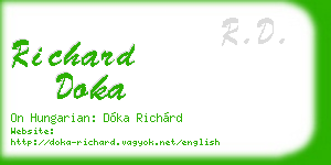 richard doka business card